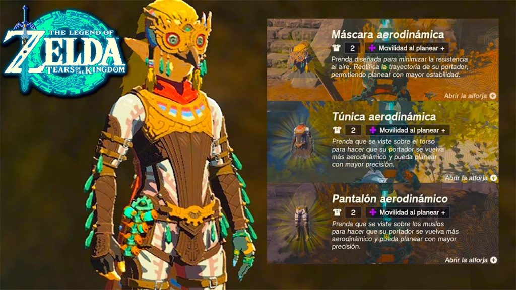 TRAJE AÉREO EN ZELDA: TEARS OF THE KINGDOM